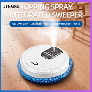 3 in 1 Wireless Sweeping Robot 1500mAh USB Charging Intelligent Dry-Wet Wiping Humidification Spraying Disinfection Household Sweeping Robot