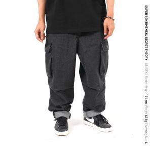 SSST Craftman Denim Celana Kargo Washed Black