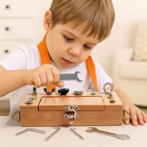Hand-Eye Coordination Educational Toy Montessori Wood Screwdriver Wrench Set