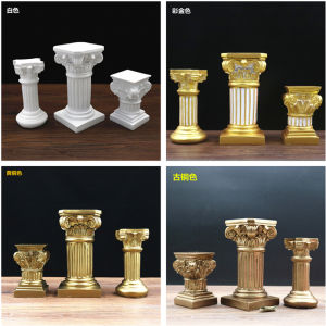 European Style Decorative Angel Sculpture Roman Column Home Decoration Soft Furniture Vintage Wedding Gift Resin Handmade Ornament