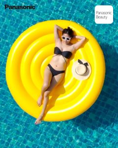 Panasonic ES-WV62B-HL เครื่องตัดแต่งขน 4 ชิ้น ดีไซน์กันน้ำ แบตเตอรี่AA 1 ฟอม