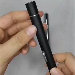 LED Torch Flashlight Pen Stainless Steel Medical Pen 2 Modes Light USB Rechargeable Pocket Portable
