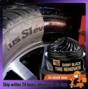 Professional Car Tire Shine Wax – 30-Day UV Protection & Waterproof Coating Restores Black Finish & Prevents Cracking