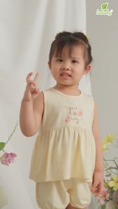 LULLABY - Bộ đồ bé gái sát nách - NH328N