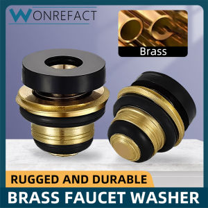 Brass Faucet Washer Sealing Ring Silicone Gasket Hot Cold Water Faucet Quick Mounting Unnecessary PTFE Sealing Tape Durable