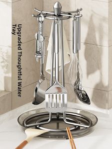 B&W | Rotating Hanging Kitchen Utensil Organizer