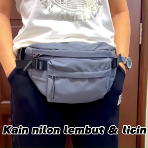 Ready Stock!! New Fashion Men Waist Bag (Super Soft & Light Weight) Pouch Bag Chest Bag Sport Bag Fanny Pack