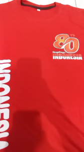 Atasan Anak Cewe Cowo samping RI 80 Kemerdekaan RI 2025 Kaos Merah 17 Agustus 1945 Kaos Hut pria & Wanita Anak Anak Bendera Merah Putih Hut RI