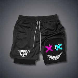 Mens Breathable Double Layered Shorts Quick Drying Sports Shorts for Training Running Straight Legs Summer Trends and Novelty