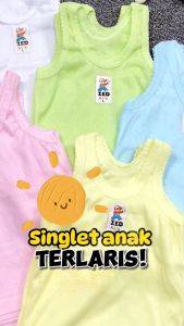 (SATUAN) Singlet Bayi - 7 Tahun / SNI Bahan Katun Dalaman Kaos Anak Laki Perempuan Dalam Branded Polos 1 2 3 4 5 6 Tahun kiosbalitafawa