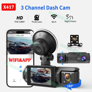 3 Channel WIFI Dash Cam for Car Front Rear Camera 1080P Video Recorder Dashcam Black Box Car DVR 2Lens Optional Rear View Camera