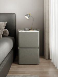 ZHUSHANXIA | Luxurious Minimalist Bedside Cabinet Wooden