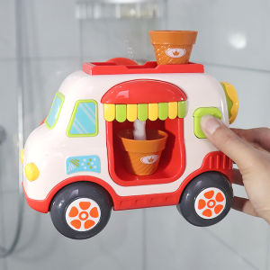 รถขายไอศกรีม Baby Bus รถพ่นฟอง ของเล่นการศึกษาสำหรับเด็ก ห้องน้ำ น้ำ ชายหาด ชายชายน้ำ ของเล่นสำหรับเด็กชายและเด็กหญิง