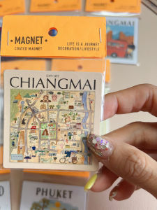 Creative Soft Magnetic Bangkok Refrigerator Magnets Night Tour Simulated Food Pattern Travel Souvenir Magnet Playworks