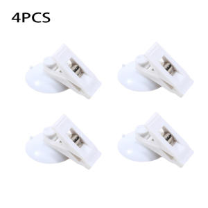 8pcs Car Window Sucker Clips Hook Car Interior Plastic Clip Multifunctional Clip Cards Suction Cap Clips for Sunshade Curtain