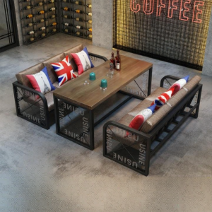 Industrial Style Bar Sofa Table