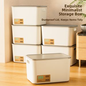 POSHU | Multifunctional Desktop Organizer with Lid Storage Box