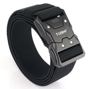 Tactical Quick Release Nylon Belt Outdoor Workwear Elastic Casual Sport