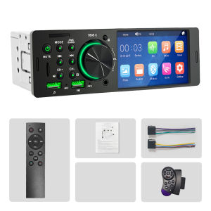 Hippcron 4.1” Car Radio 1din Multimedia Mp5 Player Touch Screen Bluetooth Stereo FM Receiver USB TF Universal Support camera