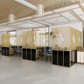 Restaurant Booth Partition Iron Screen Restaurant Hot Pot Barbecue Dining Teahouse Shop Private Room Box Fence Partition Direct Sales. 