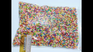 Color Colour Colorful Rainbow Styrofoam beads bead Diy Slime rainbow  2-4mm diameter wedding decoration gift pack for create crafts craft and art by using white glue to stick on