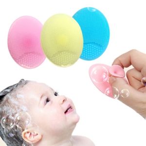 LILY & ADORA Baby shower brush silicone cleaning massage brush baby scalp facial scrubbing massage tool
