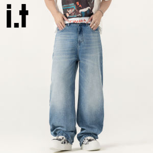 izzue | Quần Jeans Phong Cách Retro Rửa Nước Form Rộng Cho Nam