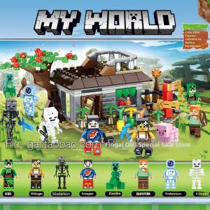 Minecraft Series Minifigure Steve Elice Farmhouse DIY Building Toy