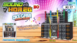 Mainan Anak Sound Horeg ada Lampu dan Musik / Miniatur Sound System Okegas KI 17