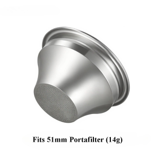 Tapered Precision Espresso Filter Basket 51/54/58mm for Naked Portafilter Fine Mesh Even Extraction Precision High Extraction