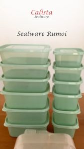 Calista Rumoi Premium Set 12 Pcs Full Color Kotak Penyimpanan Dapur Dan Aksesoris Box Organizer Makanan Kulkas Food Preparation