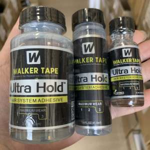 Ultra Hold Walker เทปผมกาวสําหรับวิกผมลูกไม้ 15ml Bond Hold วิกผมลูกไม้กาวกันน้ําผู้ชาย toupee กาวกาวผมสําหรับวิกผมลูกไม้