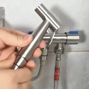 2 Way Angle Valve Connector Faucet 304 Stainless Steel Heavy Duty Fixture Plumbing for Basin Sink Kitchen Shower Bidet FLoat Water Tank Gate Automatic Dual Control Two Way Valve 90 Degree Switch Kit 1/2\"x1/2\" Universal Multifunctional Valve On/Off Gripo