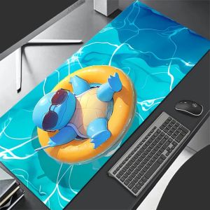 Bandai | Mouse Pad Gaming Accessories PC Gamer Japan Anime P-pokemonS S-squirtle Computer Desk Mat Laptop Varmilo Keyboard Pads Mousepad