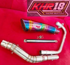 Knalpot Racing R9 h2 pelangi Vixion R15 Gsx CBR XRIBE Vixion Cb Byson MX Verza SupraGtx Satria sonic