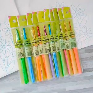 เข็มถักโครเชต์ 1 หัว ขนาด 2-5 mm. เข็มโครเชต์ เข็มถักไหมพรม ยี่ห้อ SKC