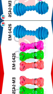 PETS MOLAR TOOTH CLEANING TOY PETS CAT DOG BARBEL DESIGN