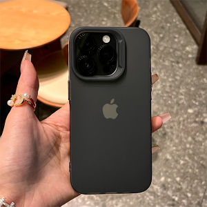 Thickened Silicone iPhone Case Anti-Fall Full Cover Matte Finish Soft Shell for Apple Xr Trendy Xs Max Simple Design Protective Cover for Men And Women