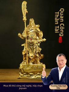 JUSHANYUAN | Tượng Trang Trí Quan Công Hút Tài Lộc