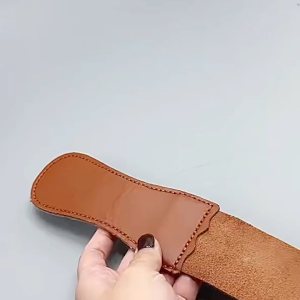 Sabuk Asahan Kulit / Leather Stropping Knife / Penghalus Poles Pisau