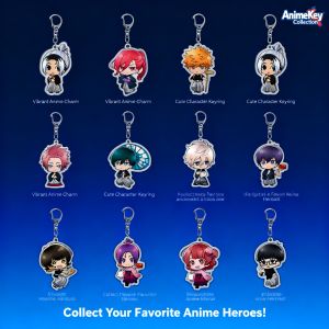 Bandai | Acrylic Double Sided Keychain Blue Lock Yoichi Isagi Meguru Bachira Cartoon Pattern DIY Creative Pendant