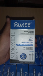 Bunee Minoxidil 5% Plus Biotin Liquid/Serum Menumbuhkan Rambut & Brewok Juga Alis Wanita [Garansi 100% Original]