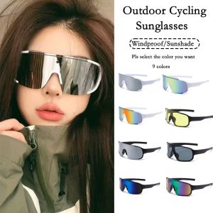 2025 New Trendy Women Outdoor Cycling Sunglasses UV400 Windproof Sunshade Goggle PC Man Polarized Sports Glsses for Travel