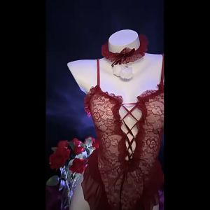 SX12 - Bộ Đồ Ngủ Cosplay Tai Thỏ Quyến Rũ (Kèm phụ kiện và tất)