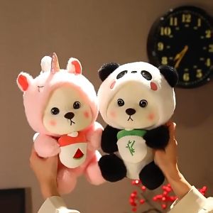 Plush Doll Pillow Cute Teddy Bear Plush Toy Gift Box Set Plush Toys Pillow Birthday Gift