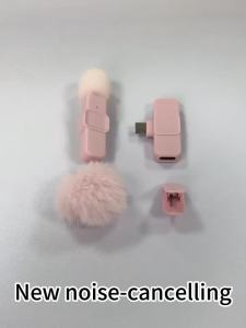 New Wireless Lavalier Microphone Portable Audio Video Recording Mini Microphone for Android PC Camera Live Gaming Phone