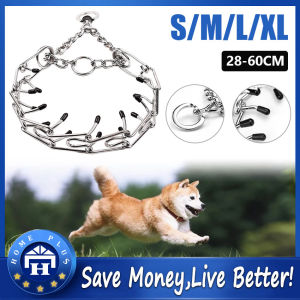 【Local delivery】 Adjustable Pet Dog Training Collar Pet Choke Collars Dog Necklace Detachable Training Dog Chain Stainless Steel Pet Prong Collar Dog-Training-Collar