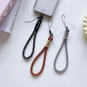 New Woven Mobile Phone Lanyard Wristband Colorful Woven Lanyard Headphones Keys WalletDolls Colorful Security Wristband
