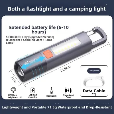 Beheart | Strong Light Mini Portable Multi-function White Laser LED Flashlight