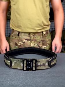 IDOGEAR Small Steel Scorpion  2 Inch Ronin Tactical Belt with Domestic Metal Buckle Integrated Waist Seal Multi-Function Quick Release